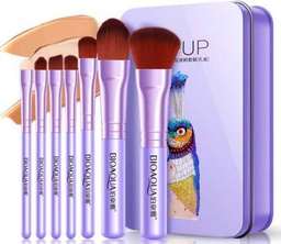 BIOAQUA Brocha de Maquillaje Para Base Pintalabios Cejas Polvos Sombras de Ojos Mezcla Impecable Fibra Multifuncional Profesional 1 juego