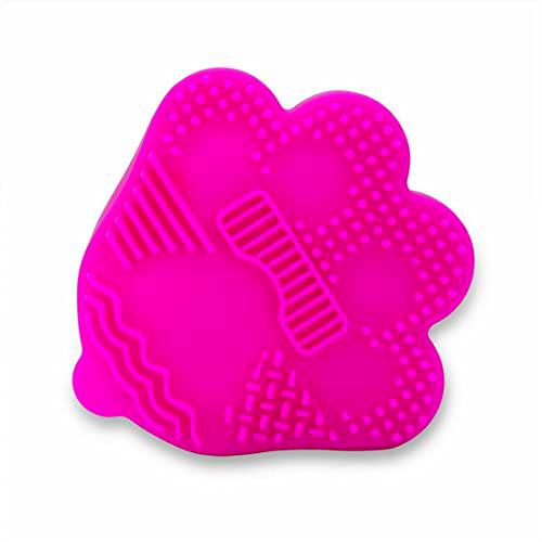 Alfombrilla de Limpieza de Silicona para Maquillaje,Silica Glove Scrubber Board