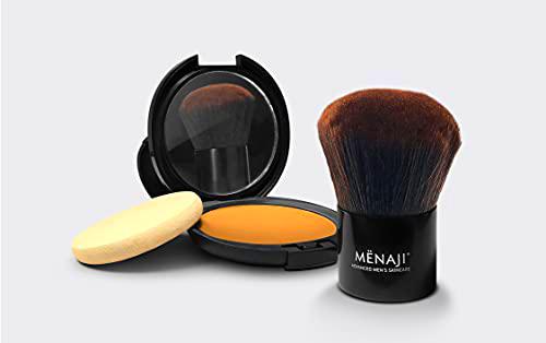 Menaji HDPV Bronceador Anti Brillos Tan 10g y Menaji Brocha Deluxe Kabuki