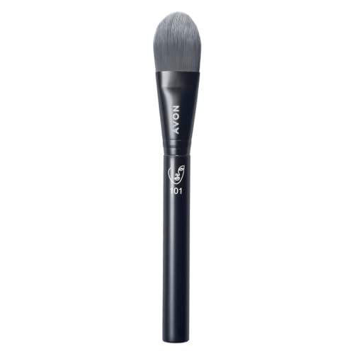 Avon Brocha plana para base, para aplicar, distribuir y mezclar base para un acabado uniforme e impecable