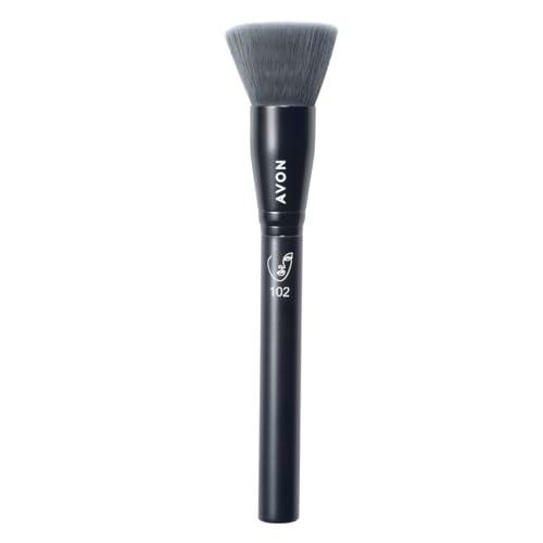 Avon Cepillo plano para pulir y puntear, para aplicar y pulir la base para una cobertura uniforme y un acabado impecable