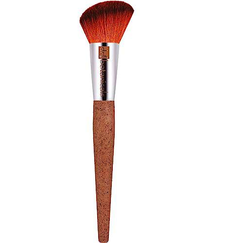 ANGLED BLUSHER BRUSH bionic synthetic hair recycled aluminium coffee &amp; corn handle 1 u