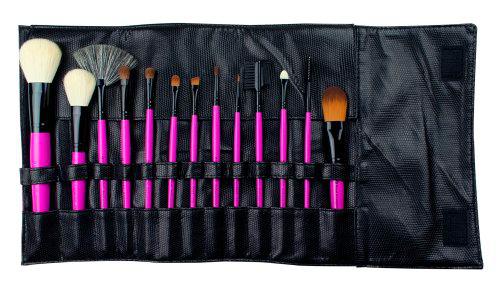 Royal &amp; Langnickel - Set de 13 brochas con cerdas hechas de pelo natural y estuche enrollable sintético