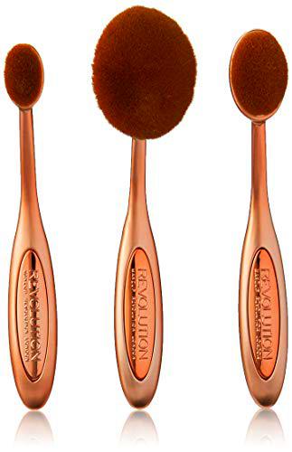 Makeup Revolution Precision Contour Brush Set Zestaw szczotek do konturowania twarzy 3szt.