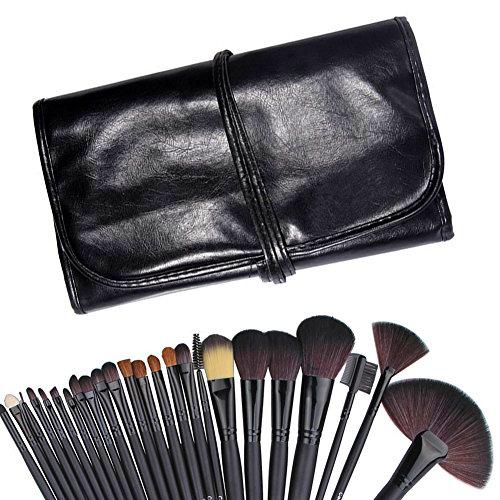 DOBO® Kit de estuche + 24 pinceles profesionales de maquillaje para sombra de ojos