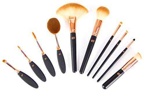 Rio Beauty Artist's Professional - Brochas de maquillaje faciales (Negro