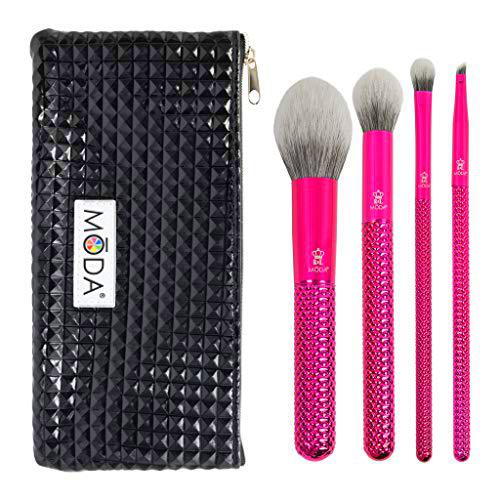 MODA Royal &amp; Langnickel - Juego de 5 brochas de maquillaje con bolsa