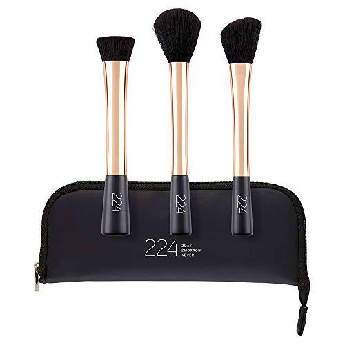 224 Cosmetics Contouring Juego de brochas de maquillaje : vegan &amp; no testada en animals