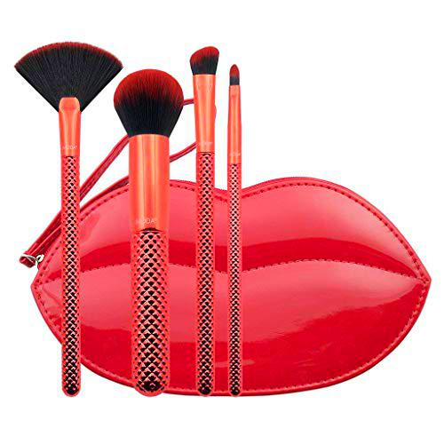 MODA Royal &amp; Langnickel MWAH - Juego de 5 brochas de maquillaje de cara completa con bolsa