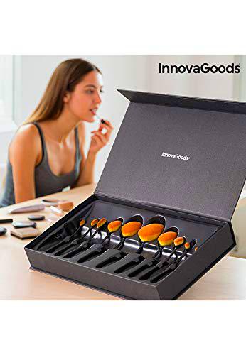 InnovaGoods, Set de brochas para maquillaje - 11 piezas